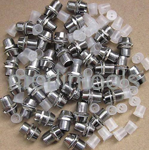 Davitu Electrical Equipments Supplies - 50pcs 3mm Chrome Metal LED Bezel Holder Panel Display