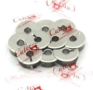 Cutex -TM- Brand 10 Pk. Metal Bobbin 82552 for Singer 29K Class, 29K72, 29U171 Sewing Machines