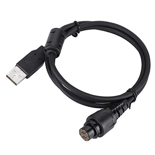 Socobeta Stable Efficient Durable Accessories Walkie Talkie Programming Cable Black for MD 780