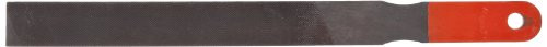 Simonds - 78187600 Hand File, American Pattern, Single/Double Cut, Rectangular, Black Oxide Coating, Coarse, 8" Length, 31/32" Width, 3/16" Thickness