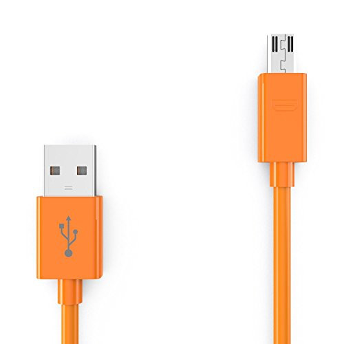 SANOXY Playstation 4 PS4 Controler Charge Cable USB A to Micro USB [Playstation 4- -3 Feet Orange-