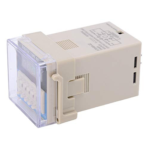 ATS48A?2Z LED Digital Display Time Relay Time?Delay Control Part for Industrial Automation Cycle Control Time Relay with Base-DC24V-