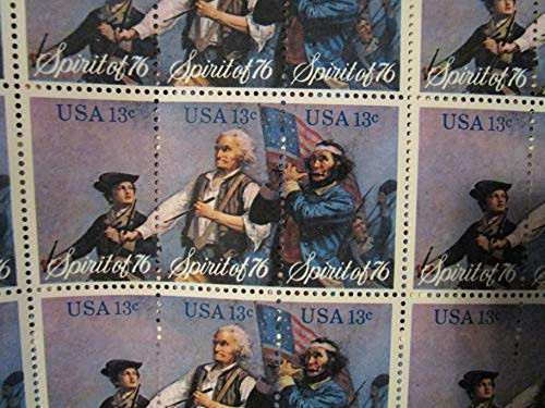 Spirit of '76 Sheet of 50 x 13 Cent US Postage Stamps Scott 1629-31 by USPS Spirit of '76 Sheet of 50 x 13 Cent US Postage Stamps Scott 1629-31 by USPS