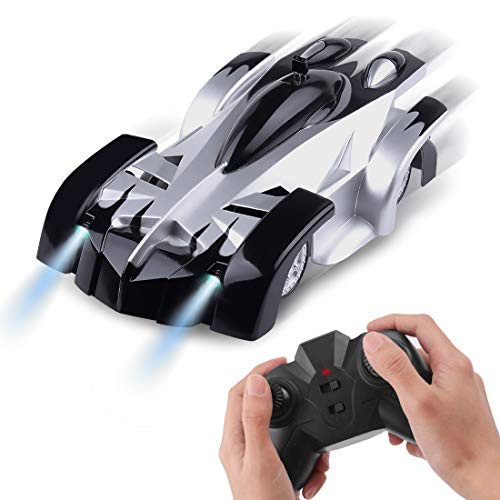 Pomilan Remote Control Car - Mini Wall Climbin RC Car,Rechargeable Dual Mode 360° Rotating Stunt Racing Vehicle,Birthday Gift for Kids Boy Girl Toy Cars(Black1)
