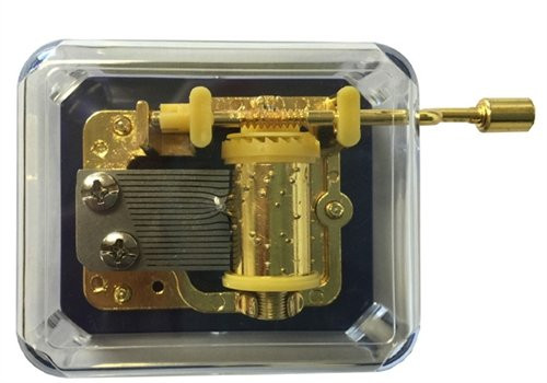 See Thru Hurdy Gurdy Music Box- WHEN YOU WISH UPON A STAR
