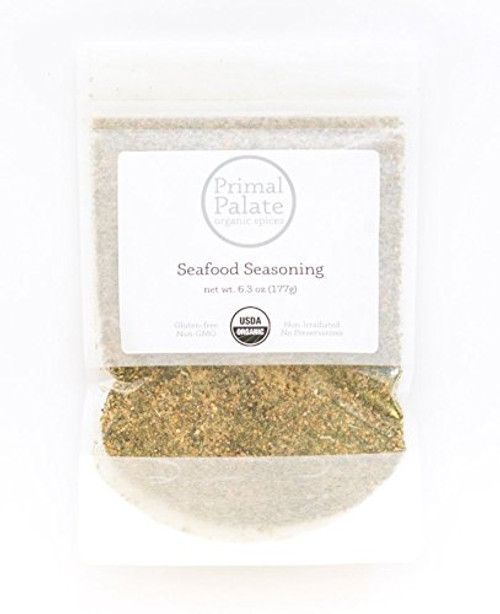 Primal Palate Organic Spices, Seafood Seasoning, Certified Organic, 6.3 oz resealable bag Primal Palate Organic Spices, Seafood Seasoning, Certified Organic, 6.3 oz resealable bag