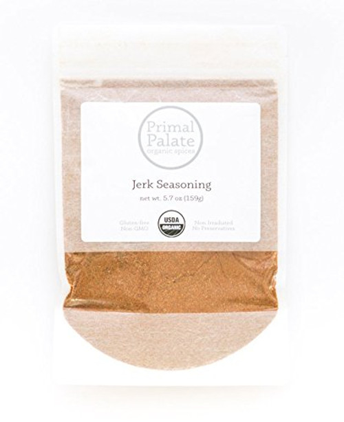 Primal Palate Organic Spices, Jerk Seasoning, Certified Organic, 5.7 oz resealable bag Primal Palate Organic Spices, Jerk Seasoning, Certified Organic, 5.7 oz resealable bag