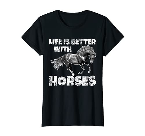 Horse Riding Stable Girl Ride Horses T-Shirt