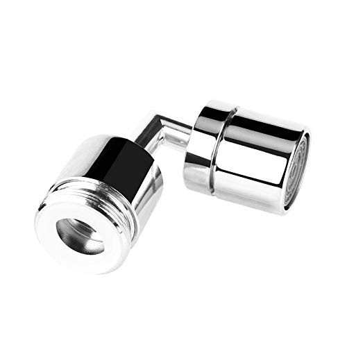Water Faucet Brass Aerator with 720-degree Outlet Copper Universal Water Saving Tap Sprayer Replacement Parts for Face Washing, Gargle Eye, Flush and Bathroom, Adapter Wrench Kitchen Faucet Aerator