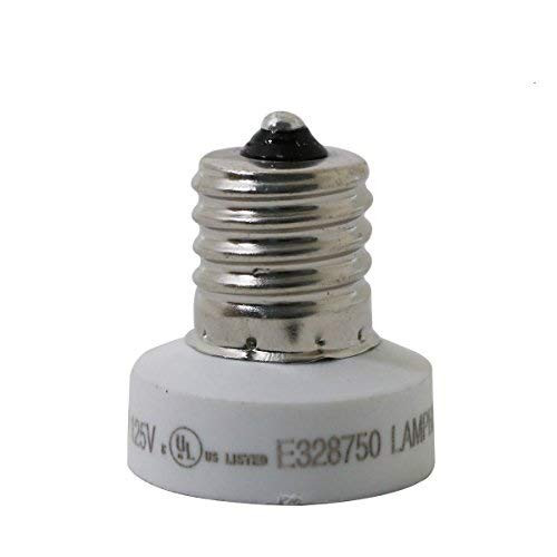 -Pack-12- SpiritLED E17 to E12 Socket Adapter, Converts Intermediate Base E17 to Candelabra Base E12 Reducer Adapter -12 PCS/PACK-