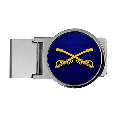 ExpressItBest Premium Money Clip - US Army Cavalry, Obsolete Branch Insignia