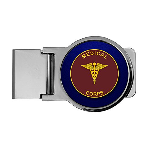 ExpressItBest Premium Money Clip - US Army Medical Corps, Branch Plaque