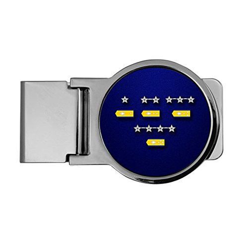 ExpressItBest Premium Money Clip - US Coast Guard, Officer Rank Insignia -Admirals- ExpressItBest Premium Money Clip - US Coast Guard, Officer Rank Insignia -Admirals-