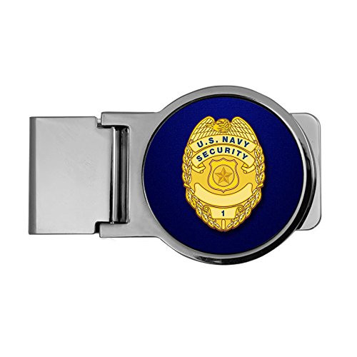 ExpressItBest Premium Money Clip - US Navy Security, Officer Badge