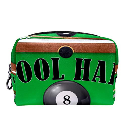 Makeup Toiletry Bag for Women Girls Purse Cosmetic Travel Kit Organizer Ball Sport Billiard