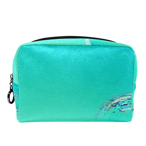 Makeup Toiletry Bag for Women Girls Purse Cosmetic Travel Kit Organizer Green Ball Makeup Toiletry Bag for Women Girls Purse Cosmetic Travel Kit Organizer Green Ball