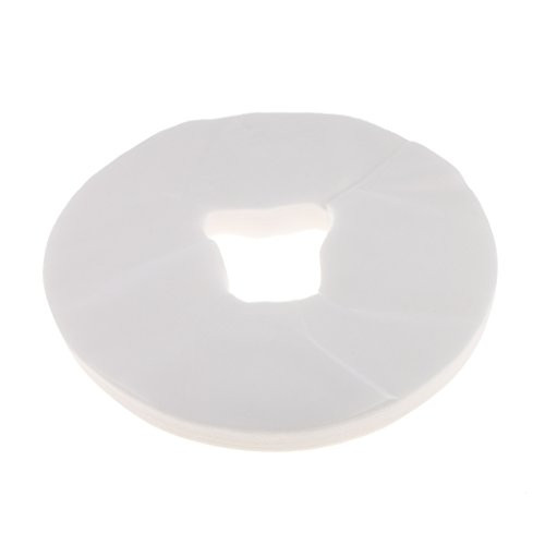 dailymall 100 Pieces Disposable Headrest Covers - Silky Soft Face Cradle Covers, White Color
