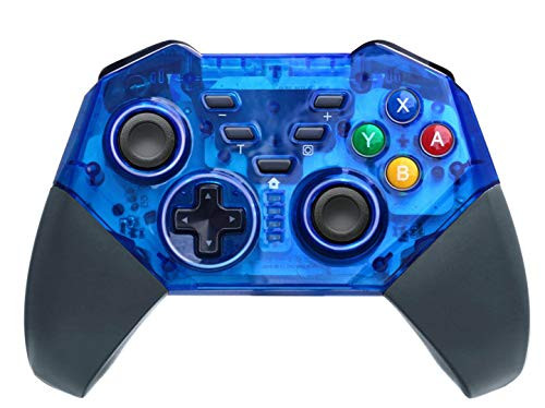 Wireless Pro Controller Compatible with Nintendo Switch Gyro Axis Dual Shock Gaming Gamepad Joypad, Blue- PAWHITS