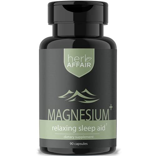 Premium Magnesium Complex Supplement  Chelated Forms for Max Absorption - Magnesium Glycinate, Malate, Citrate and Aquamin for Sleep, Stress Relief, Calm Muscle Recovery, Restless Leg  and  Nerve Pain