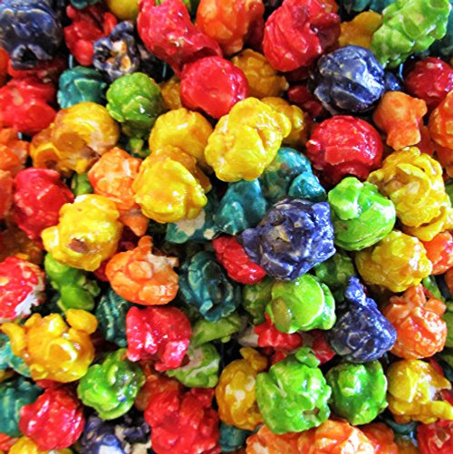 Gourmet Rainbow Coated Popcorn by Its Delish -8 Oz- Half Pound