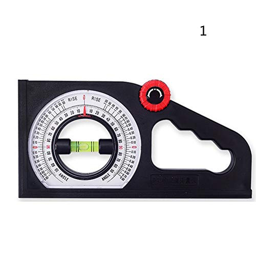 lzndeal Measuring Ruler,Horizontal Vertical Angle,Bevel Protractor,Declinometer,Horizontal Vertical Angle Slope Measuring Ruler Bevel Protractor Multifunctional Declinometer