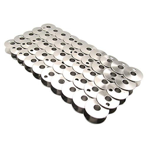CKPSMS Brand - 203470 Steel BOBBINS Compatible with CONSEW 225 226RB 227 Singer 111W 212W JUKI LU-562  plus -50 PCS-