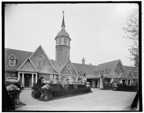 HistoricalFindings Photo: Stables,Estates,Georgian Court,Lakewood,New Jersey,Detroit Publishing Co,c1900 1