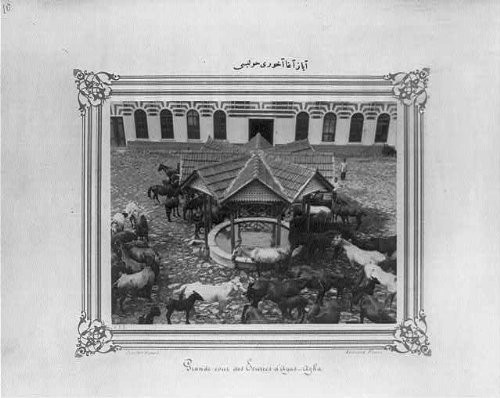 HistoricalFindings Photo: The Courtyard of Ayazaga Stables/Constantinople,Abdullah Freres.