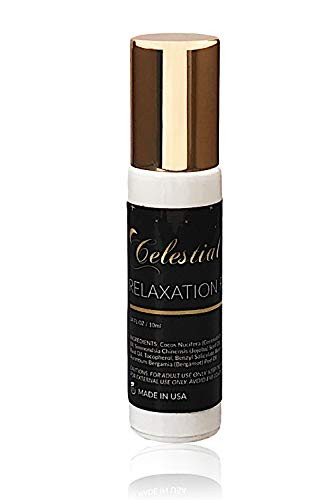 Celestial Silk Relaxation Roller Ball Organic Essential Oils Blend - Roll On Aromatherapy for Calming Stress  Assists Relaxing and Calming, 10ml