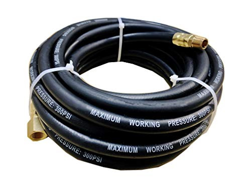 Dynamic Power 25-FT. x 1/4 in.ID Heavy-Duty Rubber Air Hose