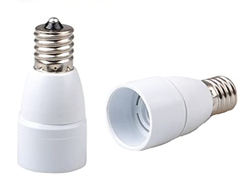 E-Simpo 10-Pack E17 to E14 Light Socket Adapter,E17 to E14 Lamp Base Converter,PBT Housing Rohs