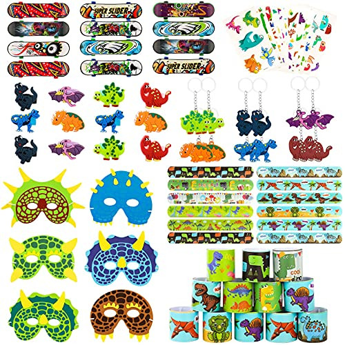 78Pcs Dinosaur party favors Dinosaur masks for Kids party Supplies Dinosaur slap Bracelet Tattoos Keychains Dinosaur Theme Party supplies for kids Birthday party Hit goodie bag Fillers 78Pcs Dinosaur party favors Dinosaur masks for Kids party Supplies Dinosaur slap Bracelet Tattoos Keychains Dinosaur Theme Party supplies for kids Birthday party Hit goodie bag Fillers