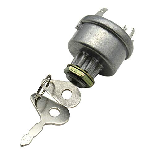 Gxcdizx Ignition Key Switch for Ford Tractor 650 6500 655 655A 655C 655D 6600 6610 6700 6710 675D 6810 7000 750 7500 755 755A 755B 7600 7610 7700 7710 7810 7910