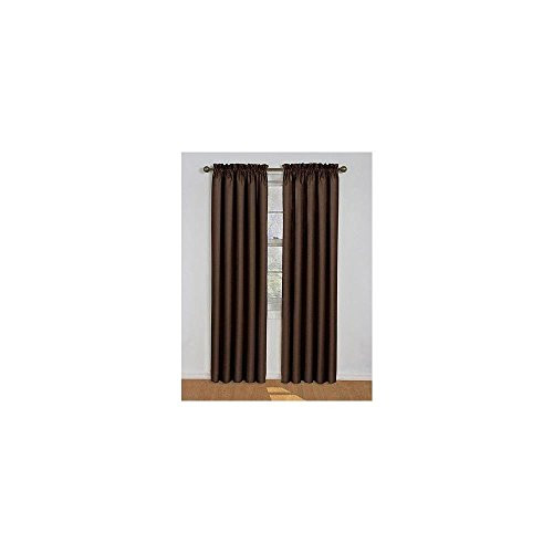 Eclipse Samara Blackout Energy-Efficient Curtain 42" x 54" Espresso