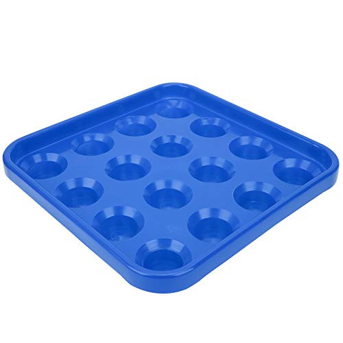 Jingyig Pool Ball Tray, Portable Billiard Ball Holder Tray, Anti?Drop Wear?Resistant for Billiards Parlor Snooker Billiard Ball Storage Pool Halls-Blue-