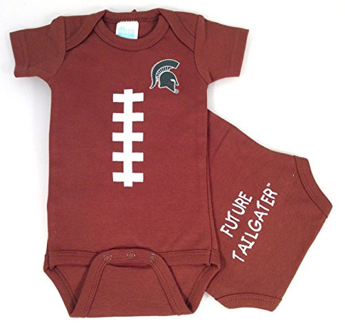Future Tailgater Michigan State Spartans Baby Football Onesie -12-18 Months-