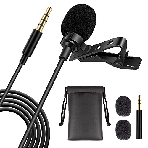 hohem Lavalier Lapel Microphone Omnidirectional Condenser Mic for Android iPhone and Camera for YouTube, Interview, Conference, Vlog Recording Mic hohem Lavalier Lapel Microphone Omnidirectional Condenser Mic for Android iPhone and Camera for YouTube, Interview, Conference, Vlog Recording Mic