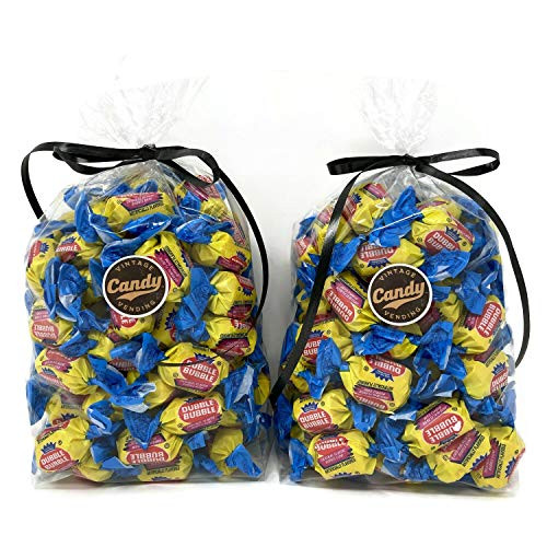 Dubble Bubble Gum Original Individually Wrapped, Bulk Gift Bags -Two pounds-