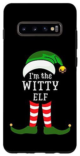 Galaxy S10 plus I'm The Witty Elf Family Matching Christmas Phone Case