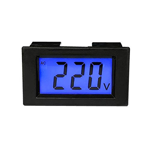 Stayhome 1pcs AC 80-500V Digital Display Voltmeter Voltage Power Gauge Panel Meter, LCD Backlight Volt Tester Detector Measurement Monitor