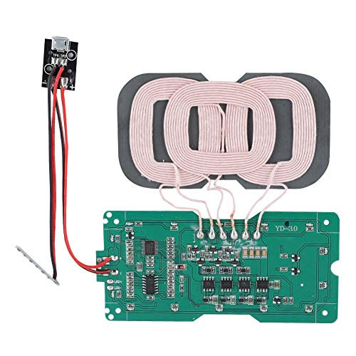 Wireless Charging Module, Universal 3 Coil High Efficiency Multi-Level Protection Wireless Quick Charger for QI Standard Phones
