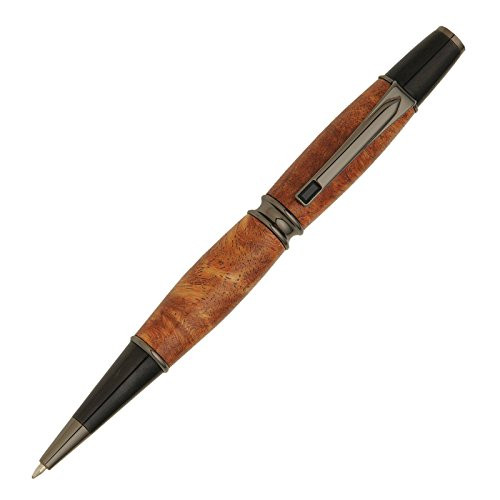 Penn State Industries PKPATPENGM The Patrizio Twist Ballpoint Pen Kit Woodturning Project -1pack Gun Metal-