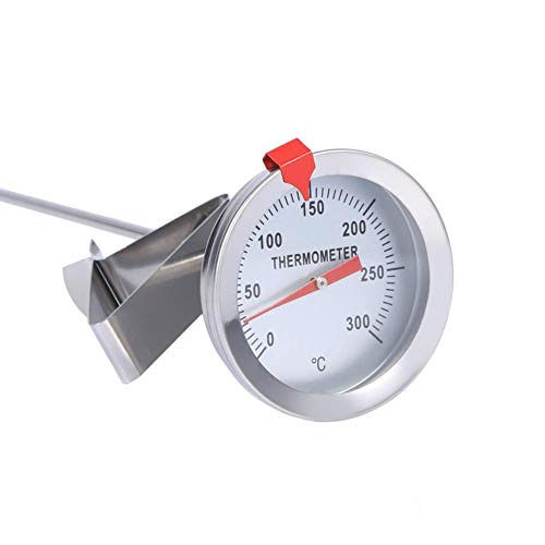 Food Probe Thermometer 12" Long Stainless Steel Probe Thermometer with Clip Oven BBQ Milk Food Meat Cooking Gauge