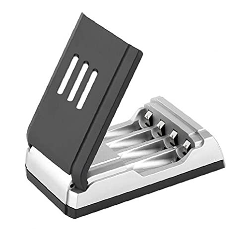 Battery Charger Fast Charger 4 Slots Rechargeable Batteries Smart Charger LCD Display AA AAA Battery Charging Units,US Plug