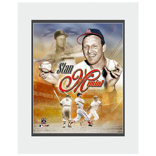Photo File St. Louis Cardinals Stan Musial Legends Matted Photo