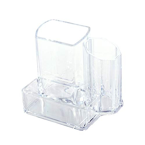 Yardwe Clear Makeup Organizer Clear Acrylic Desktop Cosmetic Lipstick Brush Holder Makeup Storage case Box Organizer