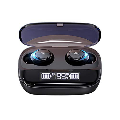 HAIZ Wireless Headphones,Tws5.0 Digital Display Earbuds Bluetooth Headset,Bluetooth Headphones with Hd HiFi Stereo, Touch Wireless Headset Sports Earphone