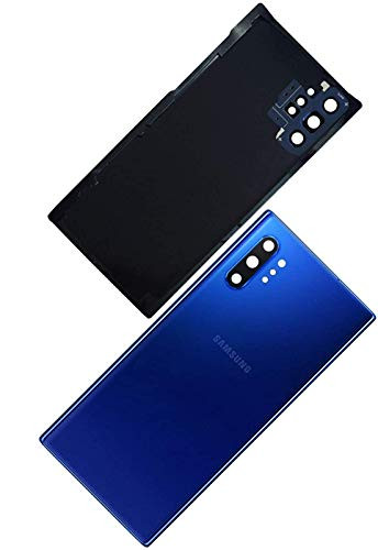 Samsung Galaxy Note 10 plus Plus Replacement Back Glass Cover Back Battery Door w/Pre-Installed Adhesive Lens, Removal Tool - Note 10 plus Plus -Aura Blue-