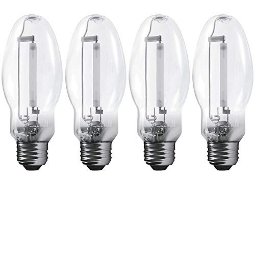 Luxrite LR20690 (4-Pack) LU70/ED17 70-Watt HID High Pressure Sodium Light Bulb, Warm White 2100K, 6300 Lumens, E26 medium base