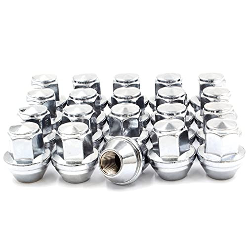 Wheel Accessories Parts Set of 20 1/2" Lug Nuts Fits Ford, Mercury 9R3Z-1012-A, 6W7Z-1012-BA, 4R3Z-1012-AA 611-292 Wheel Lug Nut -Chrome-